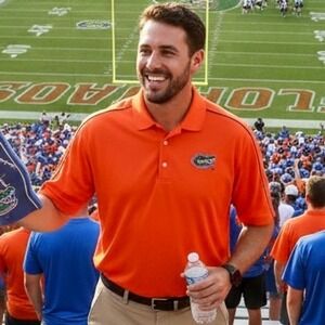 University of Florida Gators Orange Polo Shirt Embroidered Logo Golf Mens XL